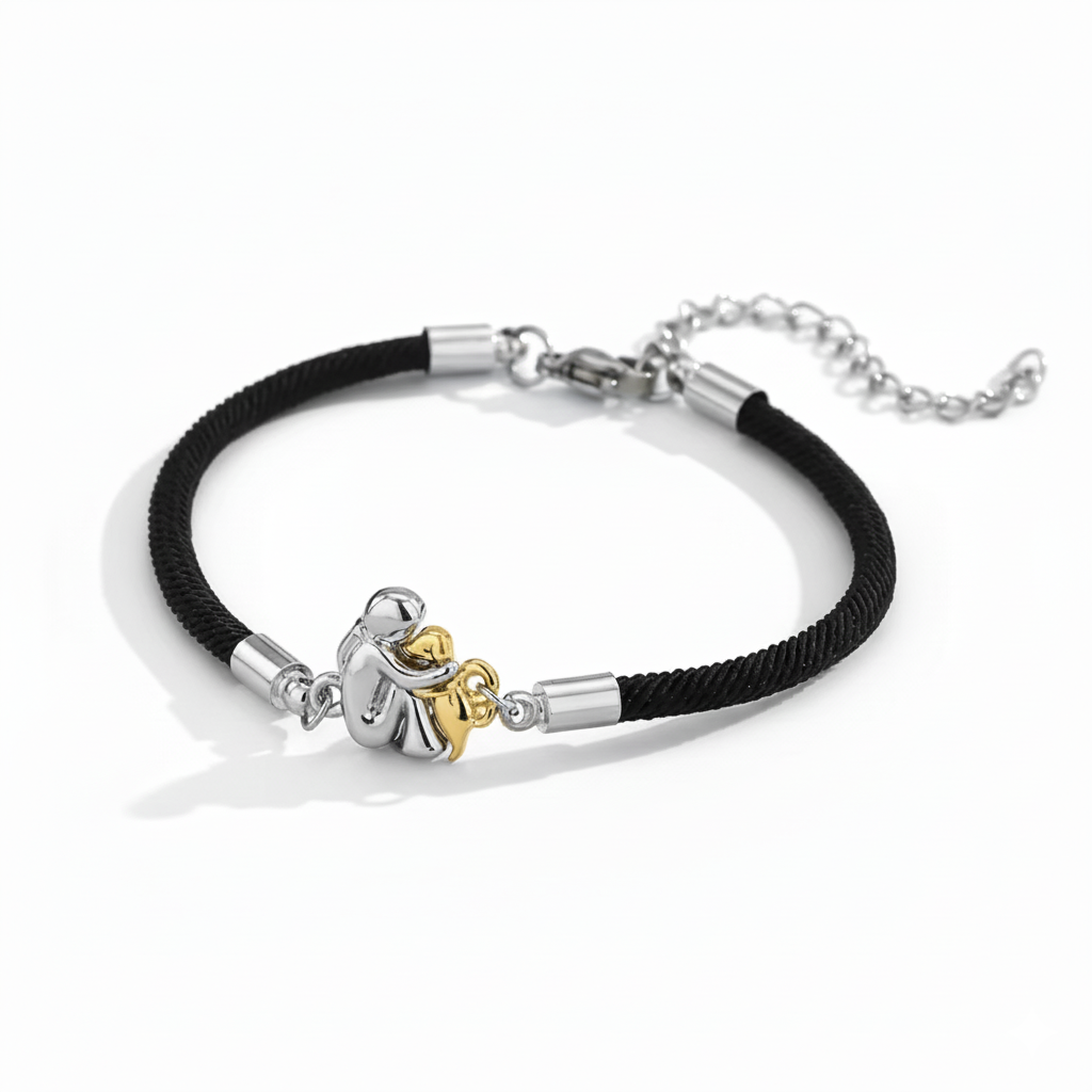 Dog Lover Hug Bracelet - Heart Bond Pet Parent Jewelry Gift