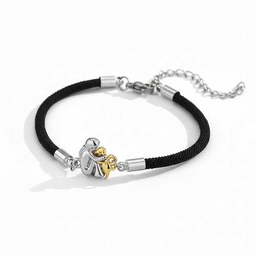 Dog Lover Hug Bracelet - Heart Bond Pet Parent Jewelry Gift